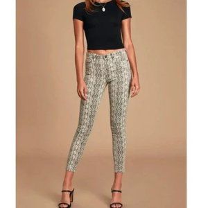 BLANK NYC Snake Print Skinny Jeans
